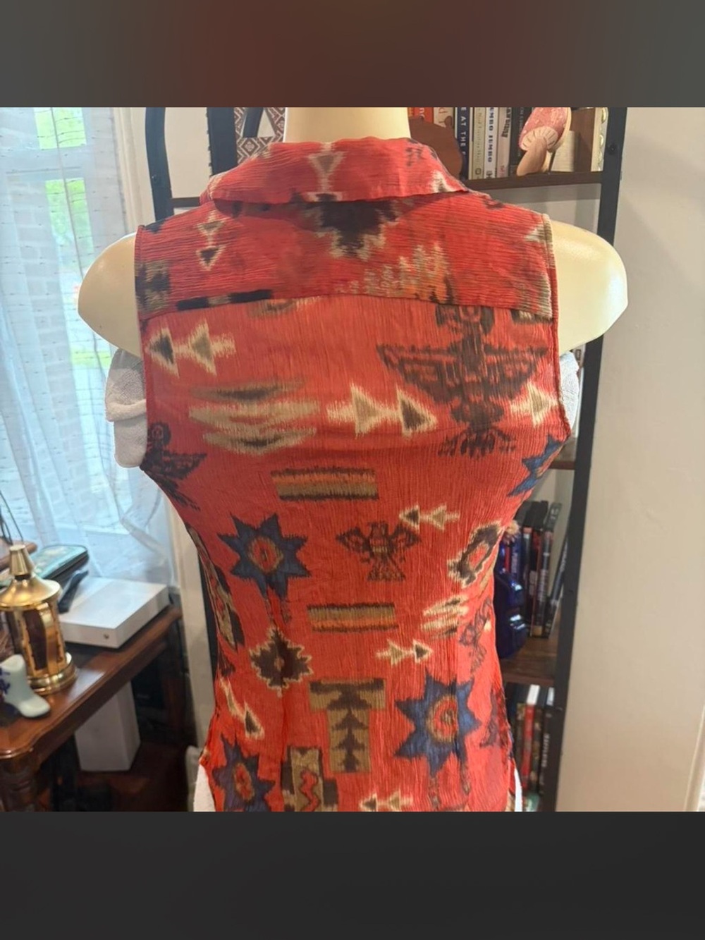 Orange Lauren Ralph Lauren Silk Blouse - Picture 2 of 3